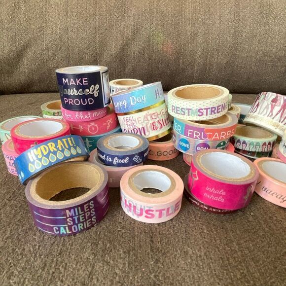 Washi tape lot of 45 rolls inspirational motivational - Picture 1 of 6